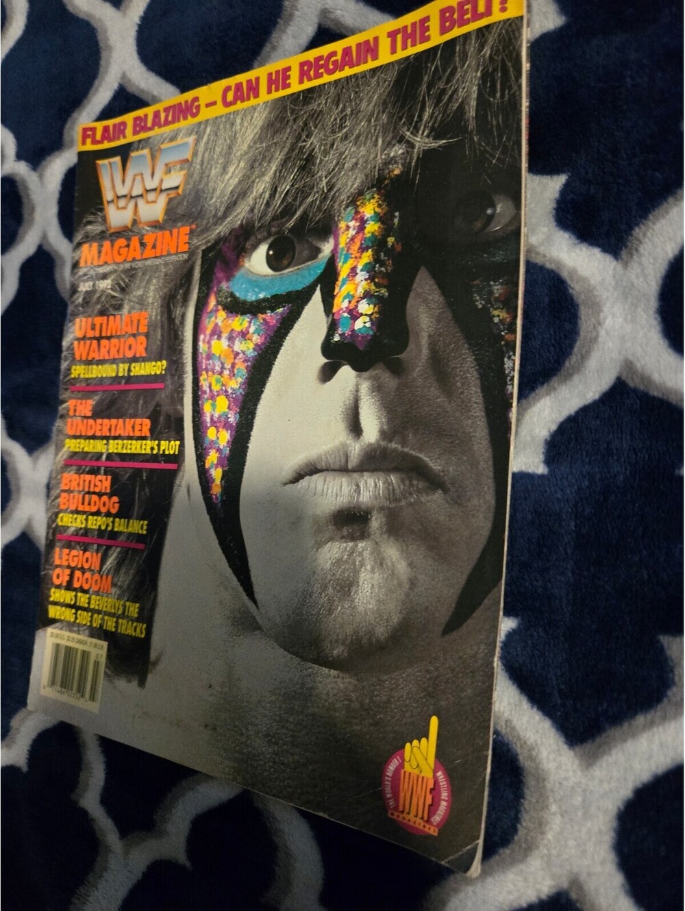 WWF Magazine July 1992 - Ultimate Warrior Cover